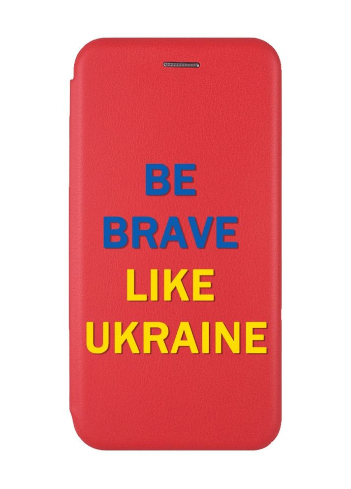 Чехол-книжка с рисунком для Xiaomi Redmi Note 12 Красный :: Смелость (патриотический принт 5) Creative (261999551)