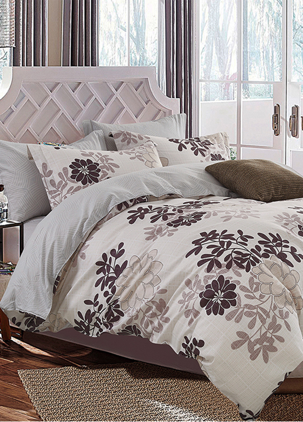 Комплект постільної білизни Полуторний Сатин TL2302 Love You (262084911)