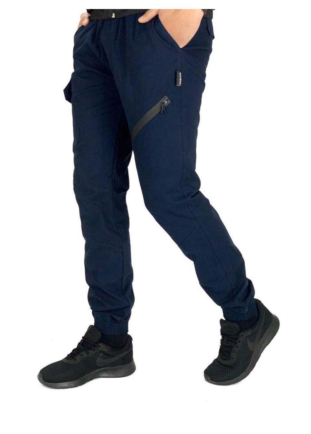 Синие кэжуал демисезонные брюки Intruder