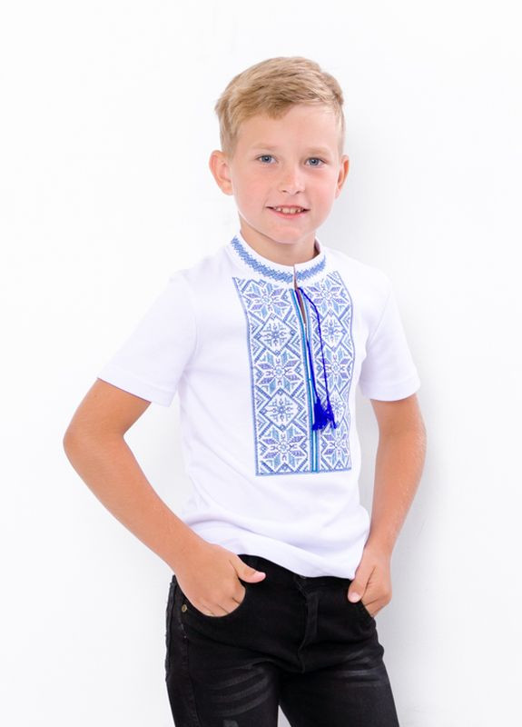 Вышиванка для мальчика с коротким рукавом Белый Носи Свое (6127-038-22-v0) Носи своє (262006542)