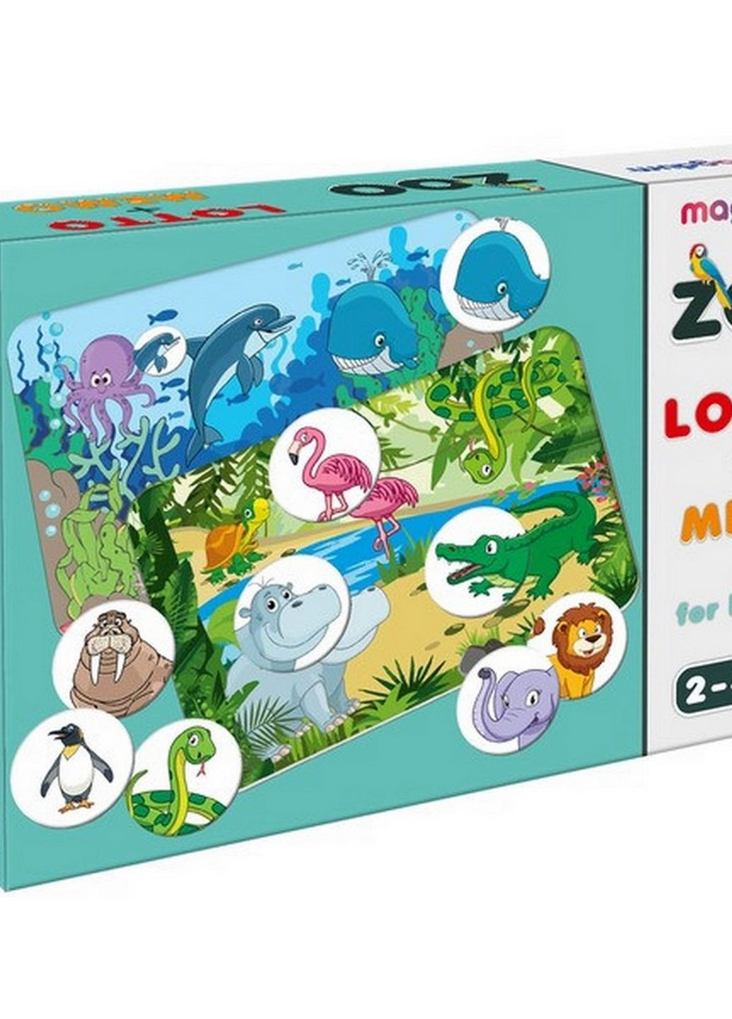 Детская настольная игра "Лото + мемо Зоопарк" ME5032-21 EN MAGDUM (262085453)