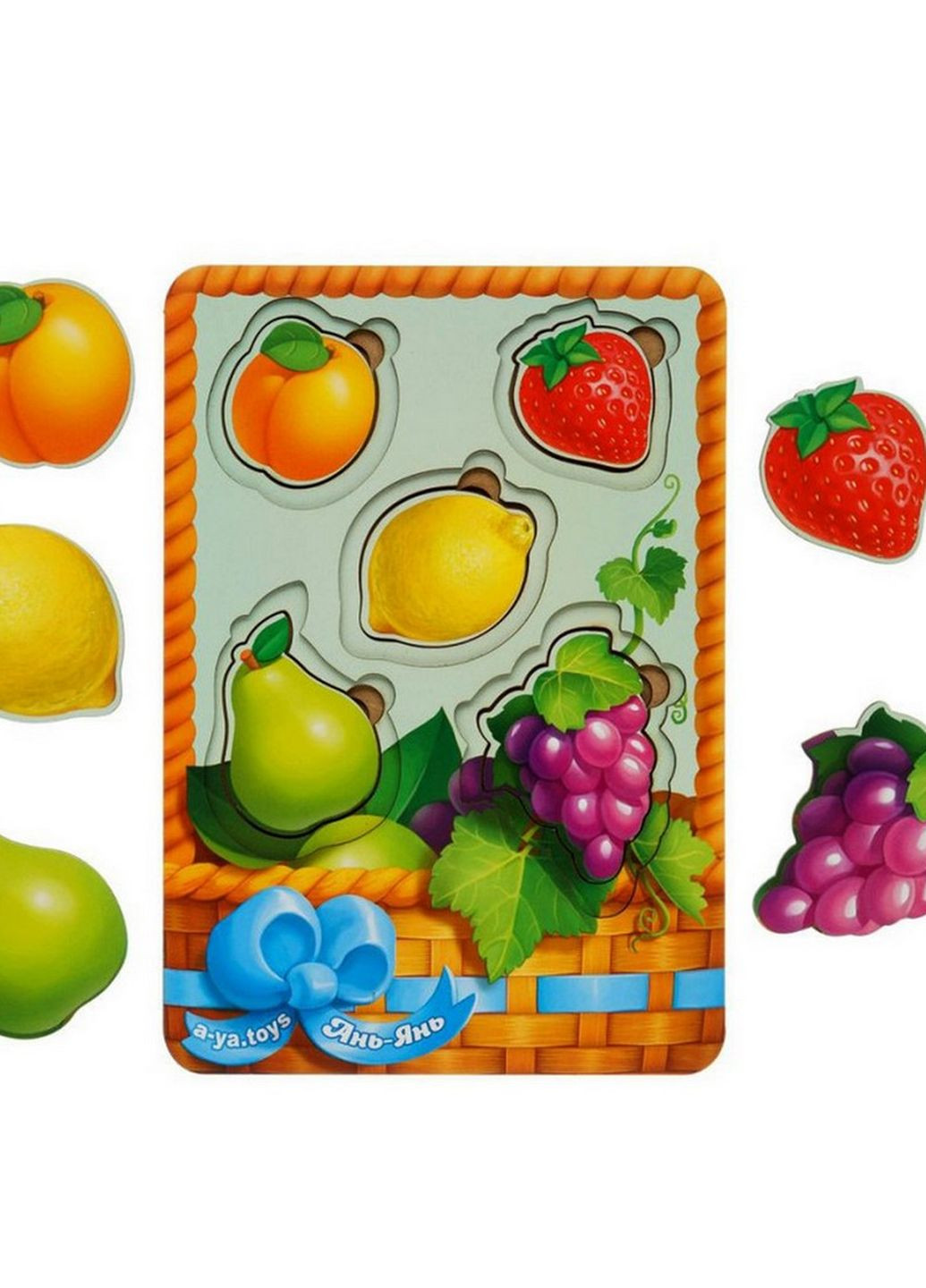 Настольная развивающая игра "Корзина с фруктами-2" (ПСФ045) PSF045 сортер-вкладыш Ubumblebees (262085524)