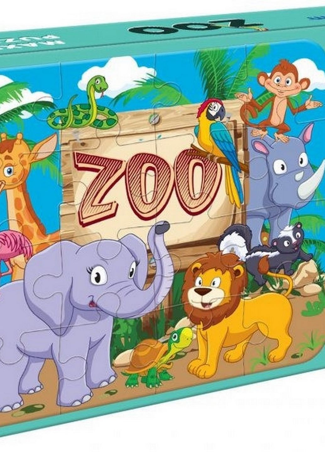 Детская настольная игра "Maxi-пазл Зоопарк" ME5032-01 EN MAGDUM (262085452)