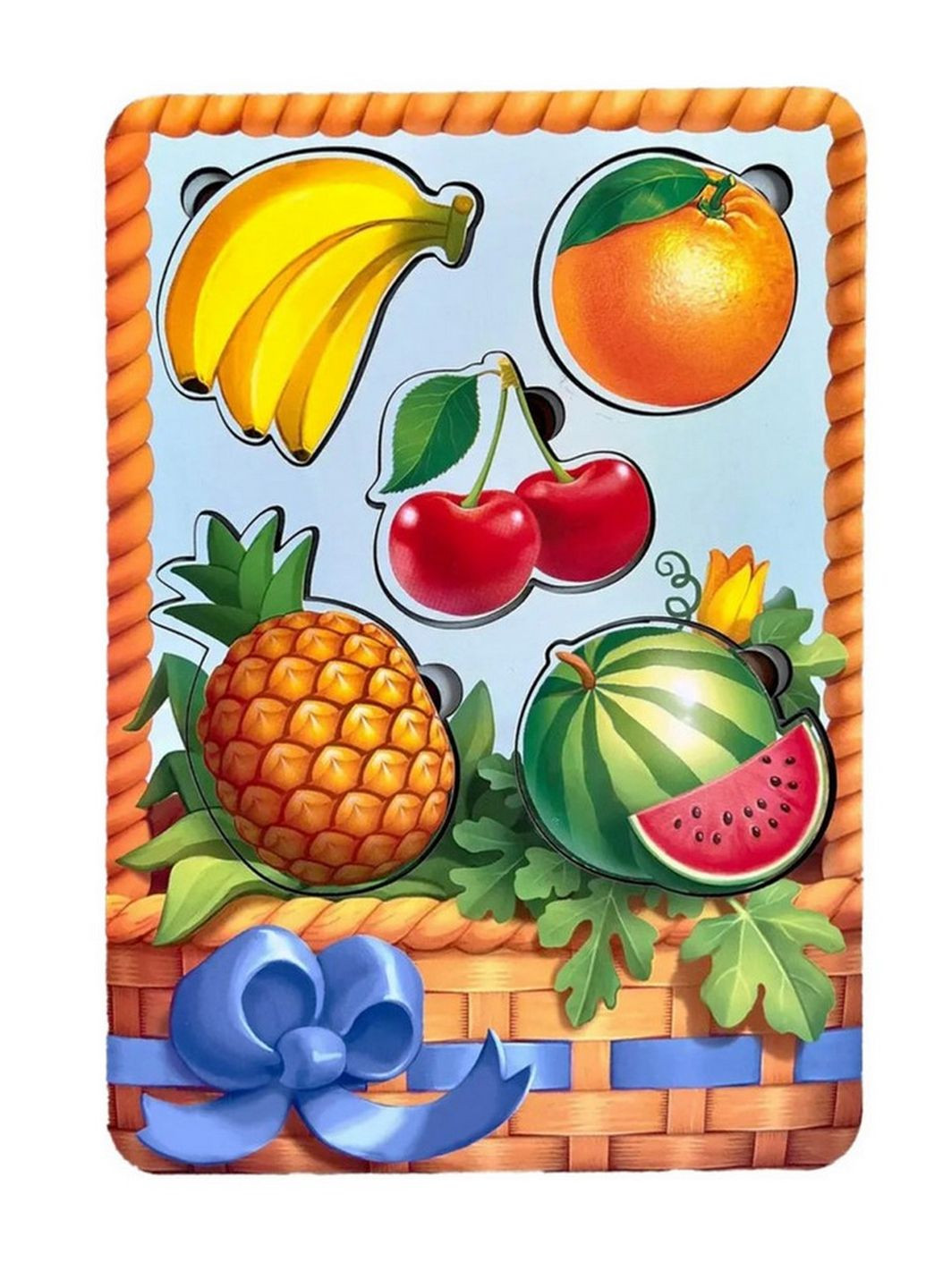 Настольная развивающая игра "Корзина с фруктами-1" (ПСФ044) PSF044 сортер-вкладыш Ubumblebees (262085542)