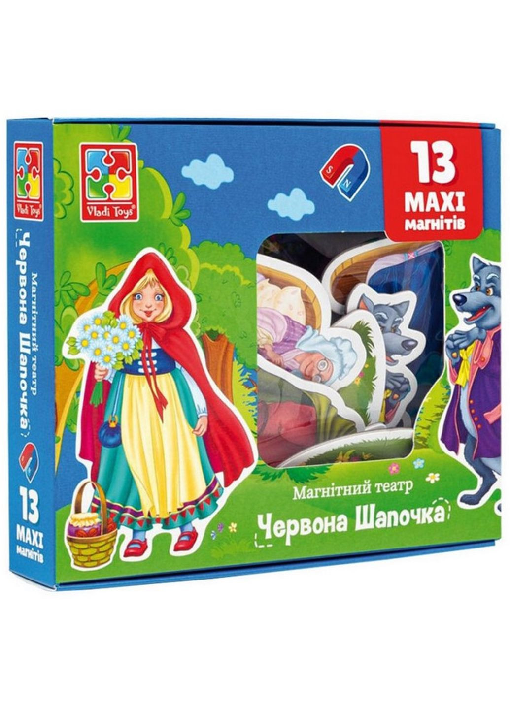 Настільна гра магнітний театр "Червона шапочка" VT3206-52 Укр Vladi toys (262085237)