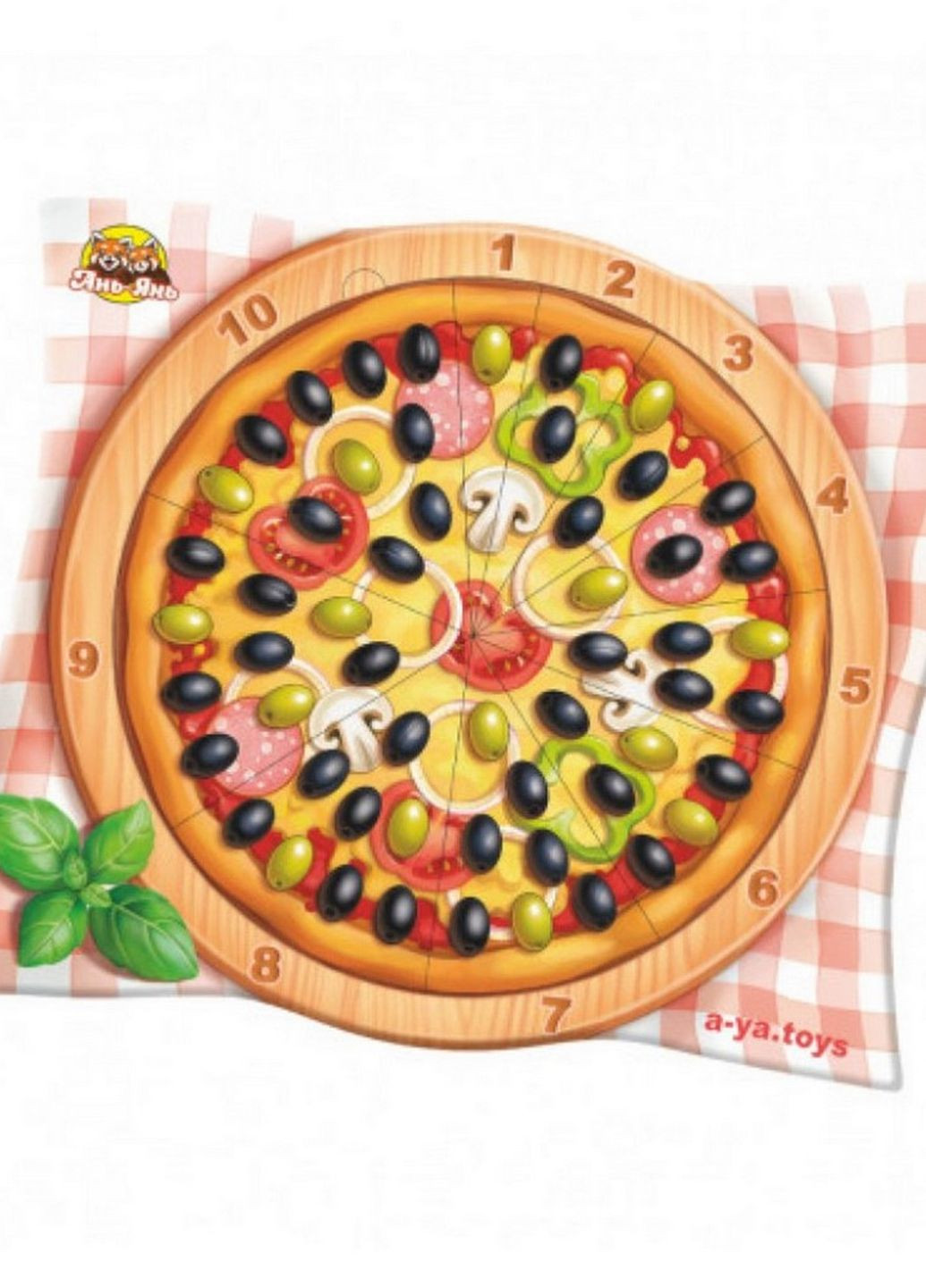 Настольная игра "Пицца - счет" (ПСФ081) PSF081 сортер Ubumblebees (262085534)