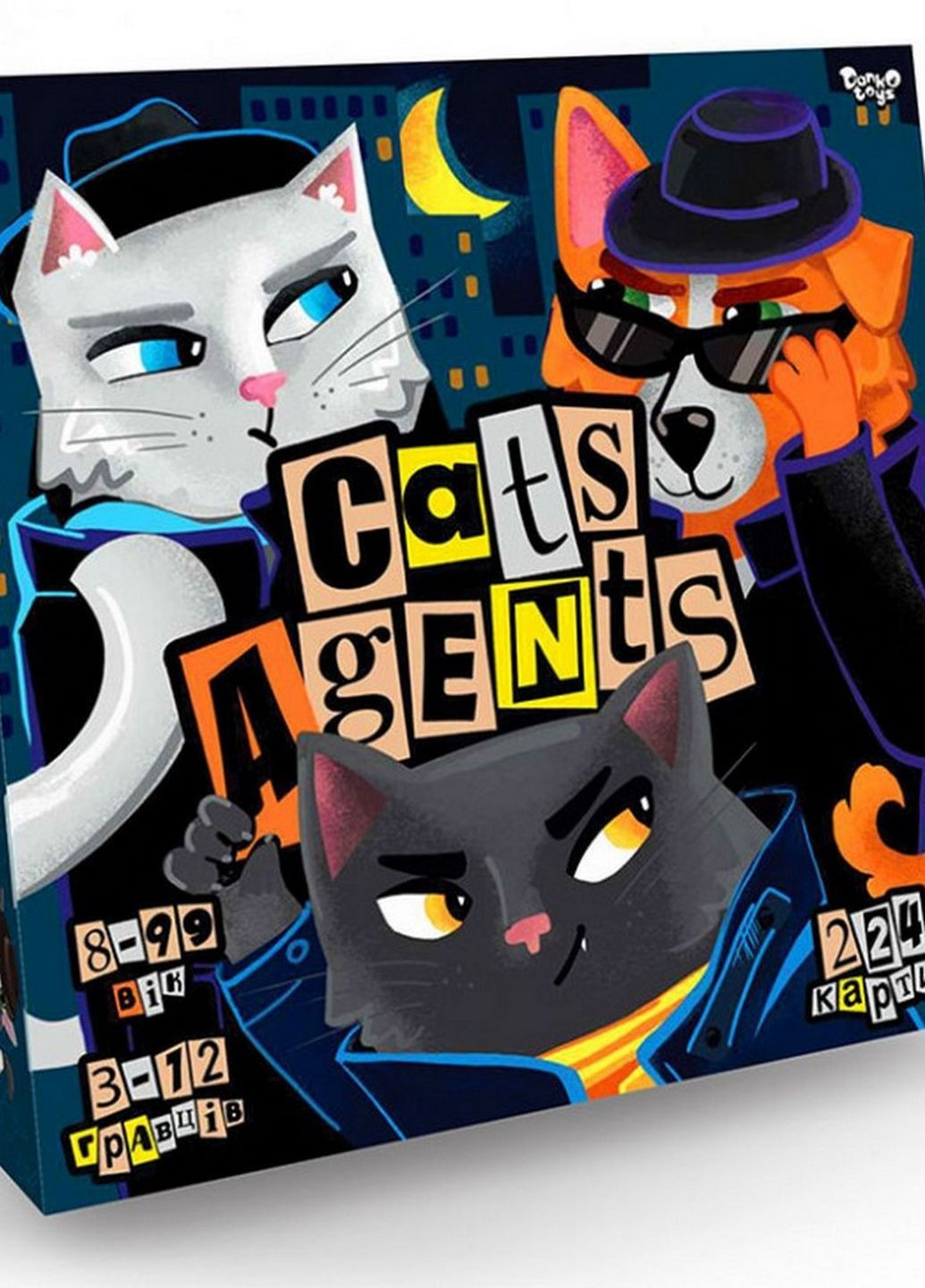 Развлекательная настольная игра "CATS AGENTS" укр G-CA-01-01U Danko Toys (262085400)