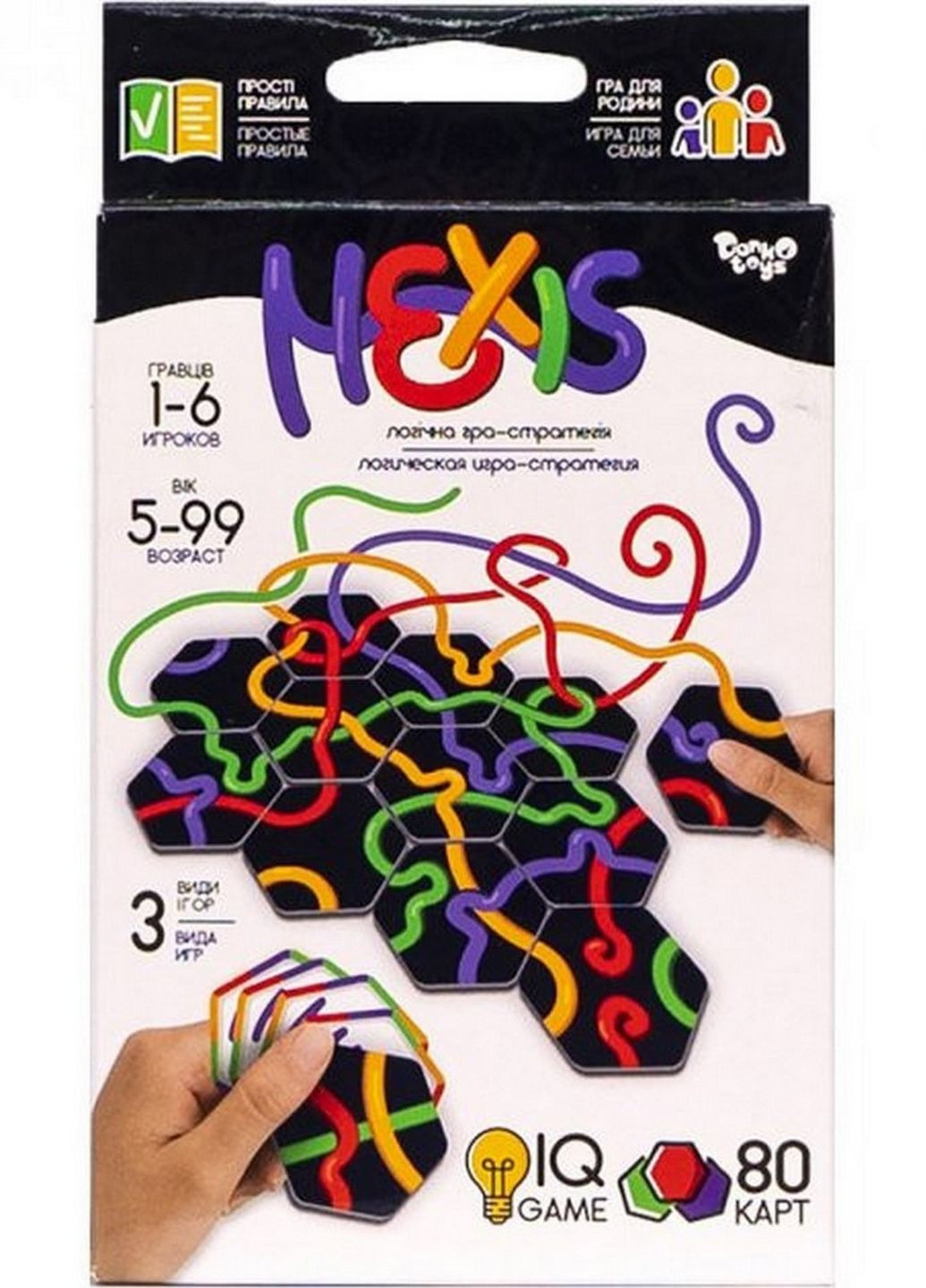 Настольная развлекательная игра "Hexis" G-HEX-01-01 рус Danko Toys (262085404)