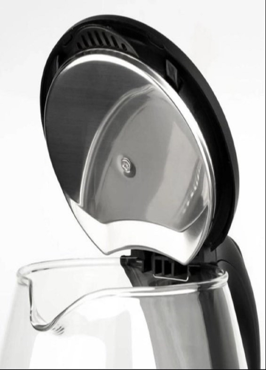 Електрочайник скляний 7861 чайник дисковий чорний RAF (262086447)