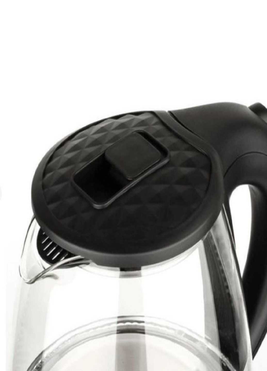 Електрочайник скляний 7861 чайник дисковий чорний RAF (262086447)