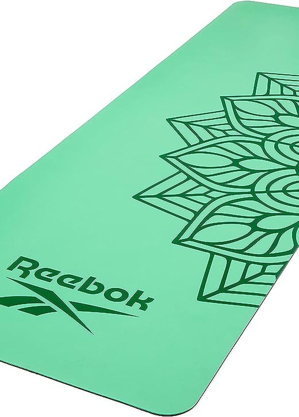 Килимок для йоги Natural Rubber Yoga Mat зелений, мандала unisex 173 х 61 х 0,4 см Reebok (262297493)