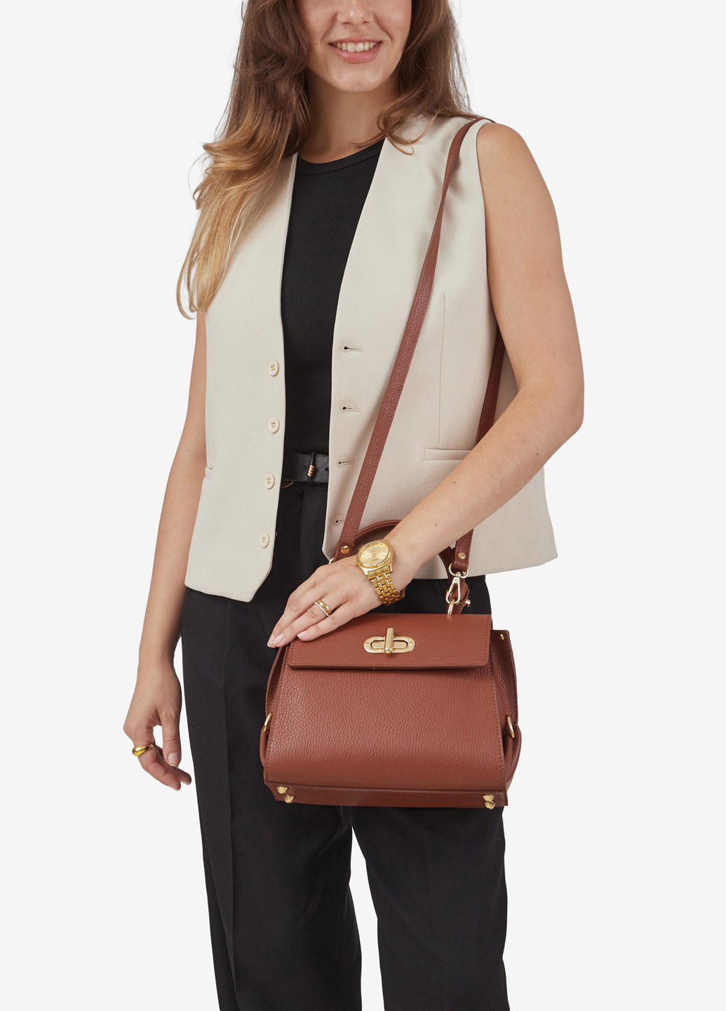 Сумка жіноча шкіряна крос-боді маленька Сrossbody Regina Notte (262090349)