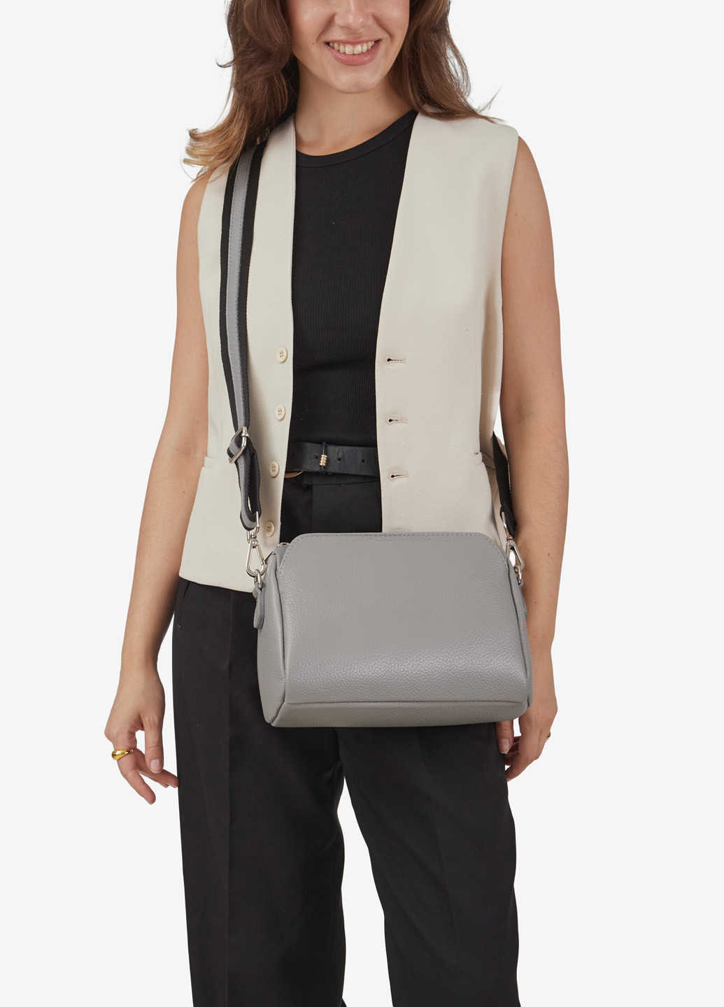 Сумка женская кожаная кросс-боди средняя Сrossbody Regina Notte (262090398)