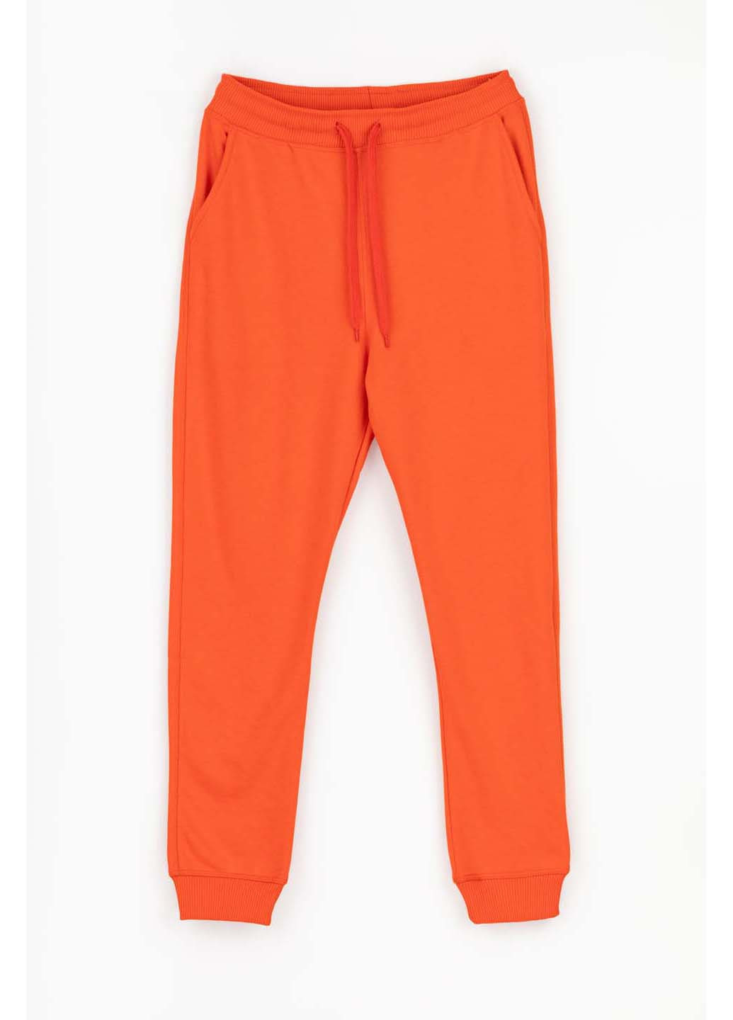 Оранжевые кэжуал демисезонные брюки MMS