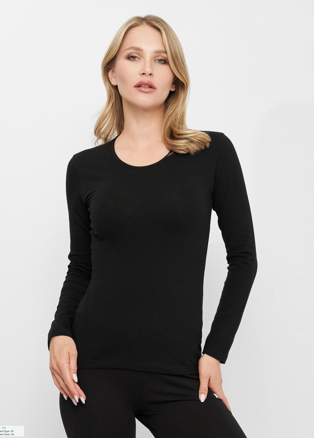 Черная всесезон футболка с длинным рукавом t-shirt manica lunga girocollo черный женская l Kappa