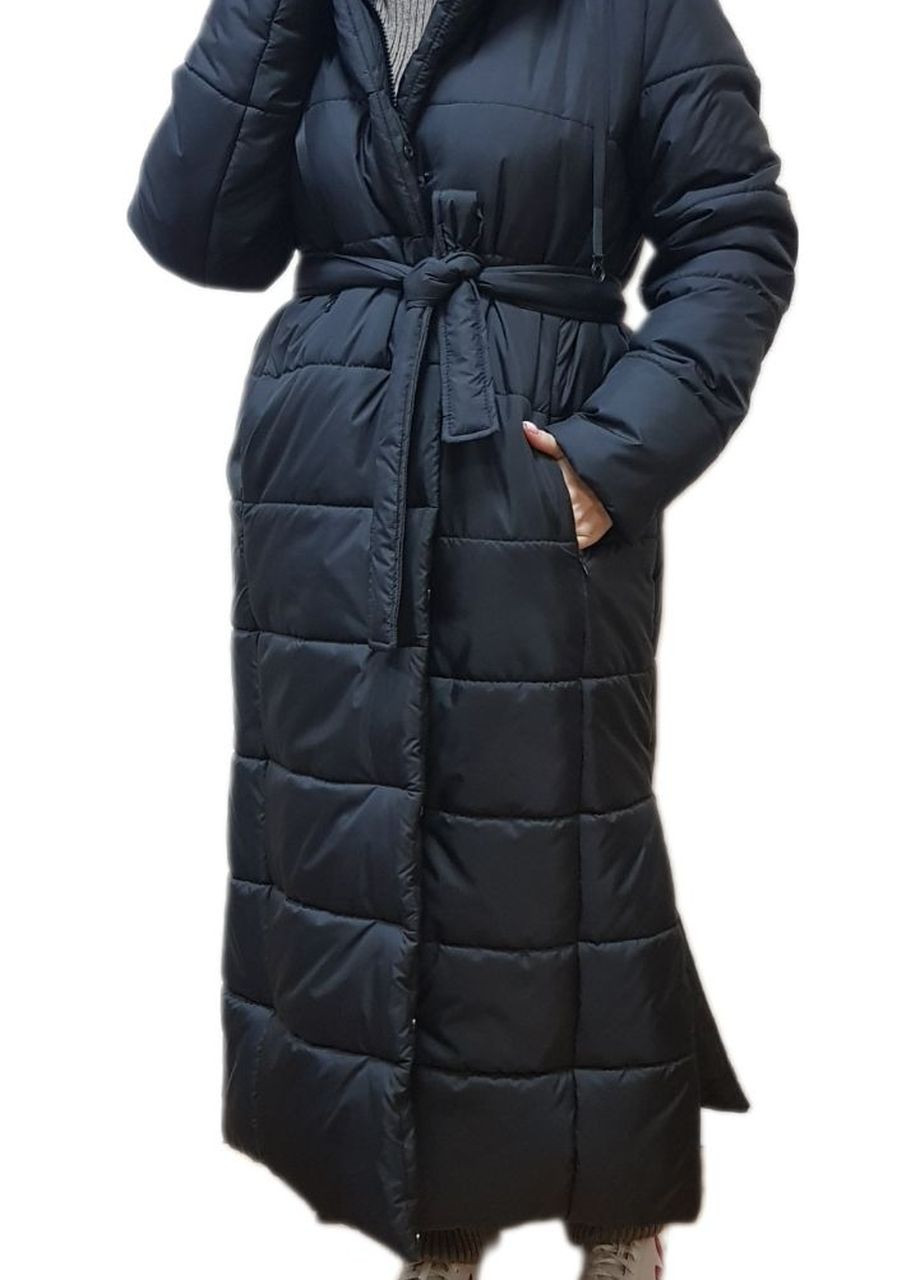 Черная зимняя зимняя куртка-пуховик Fashion Club