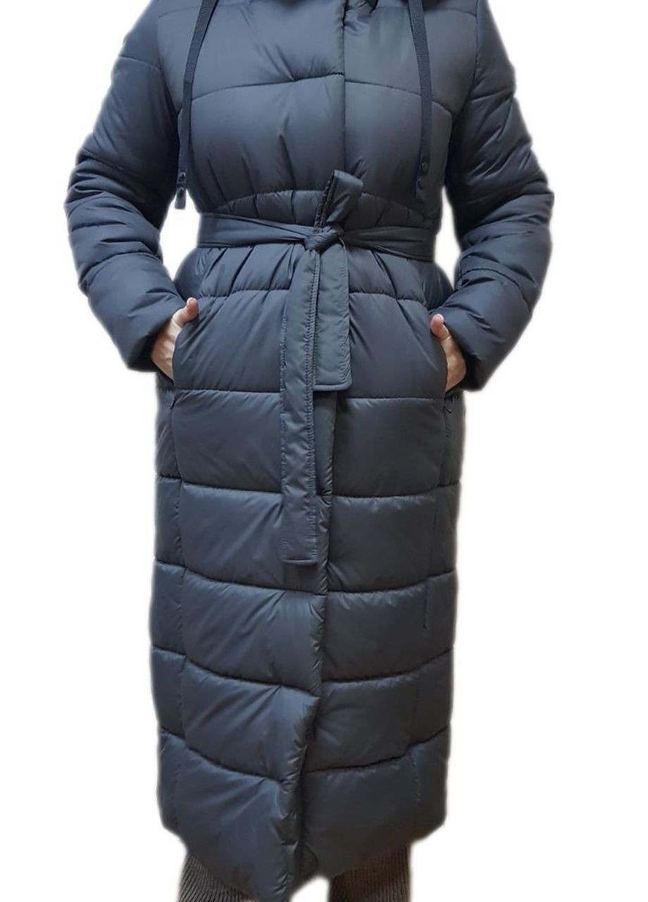 Темно-серая зимняя зимняя куртка-пуховик Fashion Club