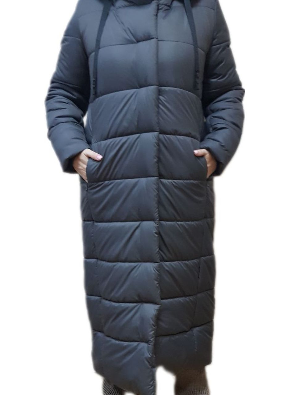 Темно-серая зимняя зимняя куртка-пуховик Fashion Club