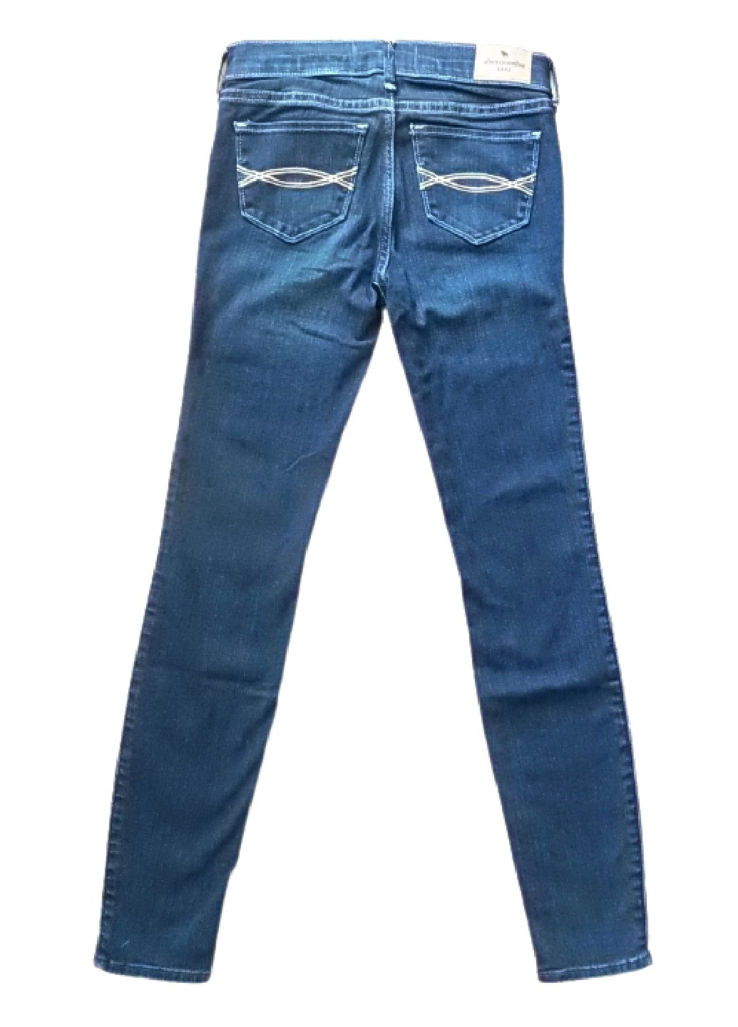Синие демисезонные слим джинсы Abercrombie & Fitch