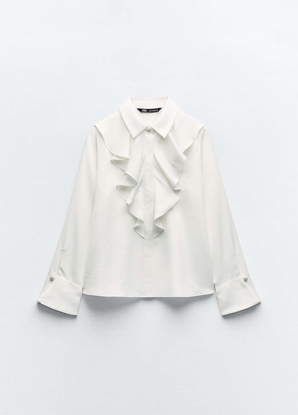 Белая демисезонная блузка Zara