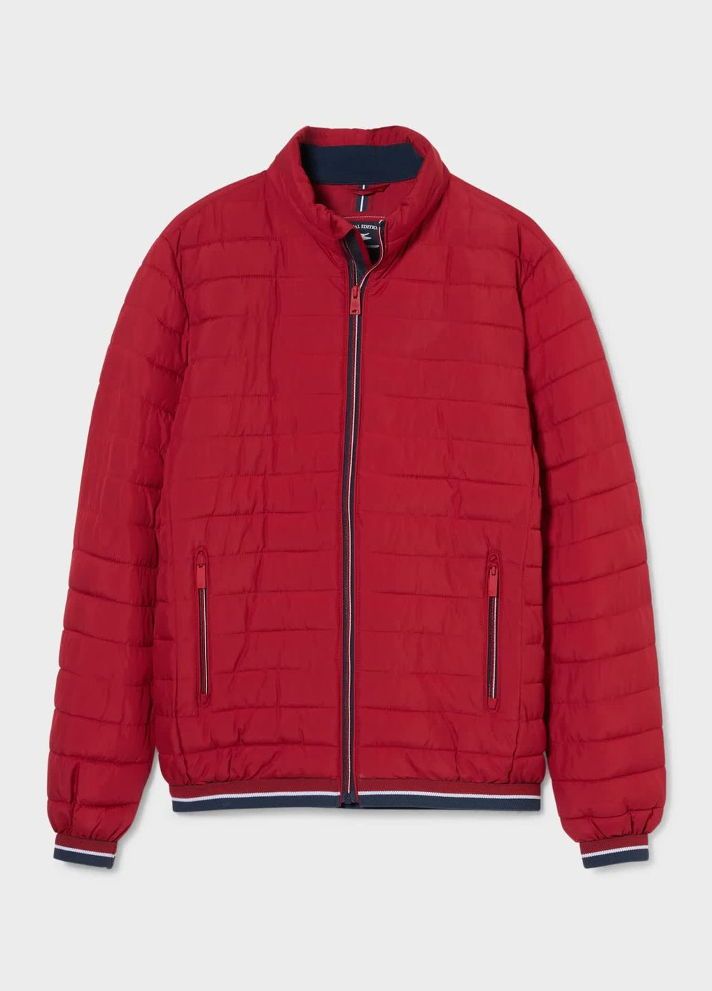 Красная демисезонная стеганная куртка C&A