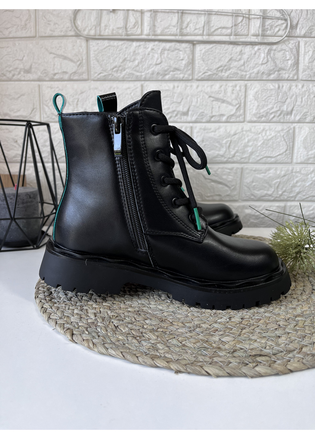 Черные кэжуал зимние ботинки для девочки Paliament