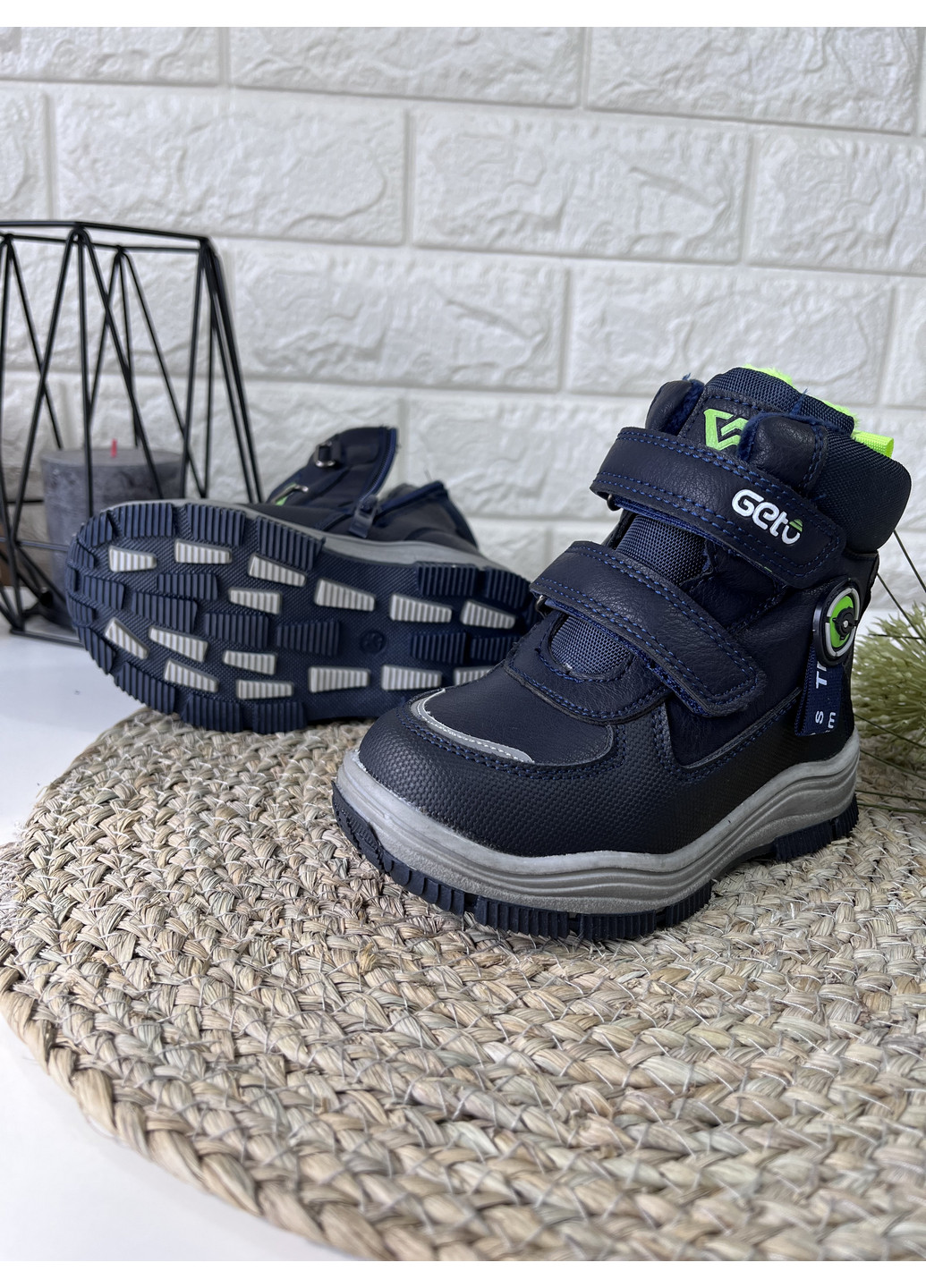 Черные кэжуал осенние ботинки для мальчика Gelteo