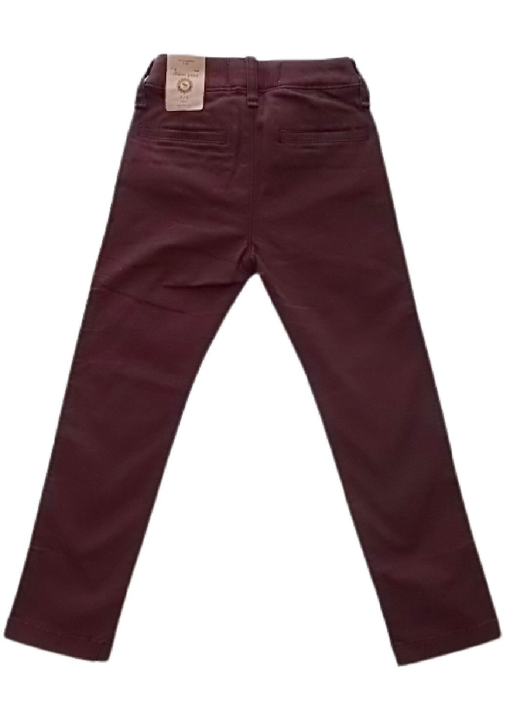 Бордовые кэжуал демисезонные брюки зауженные Abercrombie & Fitch