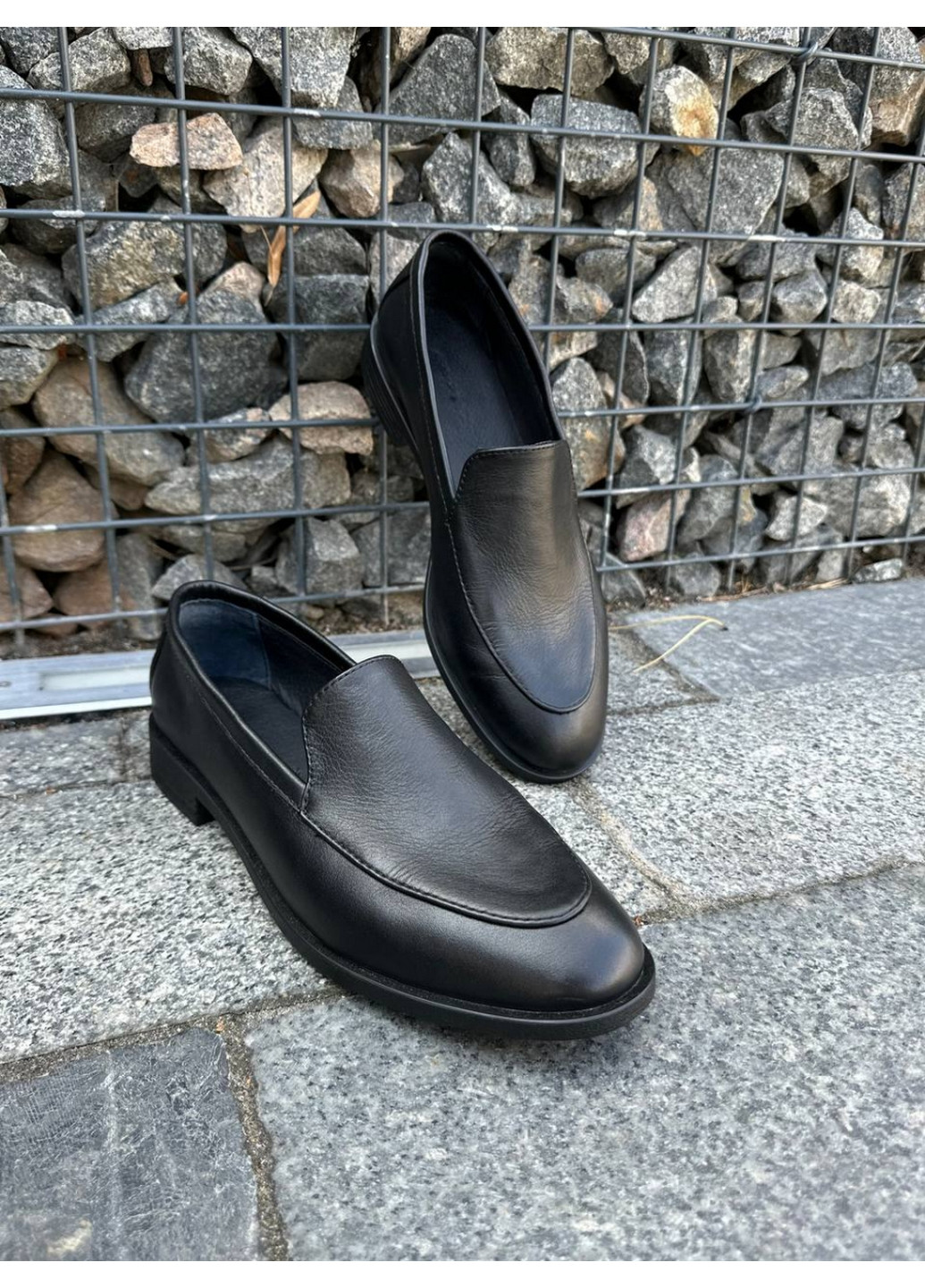 VZUTIK Жіночі шкіряні лофери 38 чорний з натуральна шкіра, україна — демісезон (262374983)