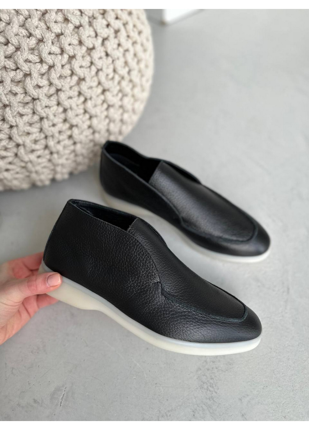 VZUTIK Жіночі шкіряні лофери 40 чорний з натуральна шкіра, україна — демісезон (262375484)