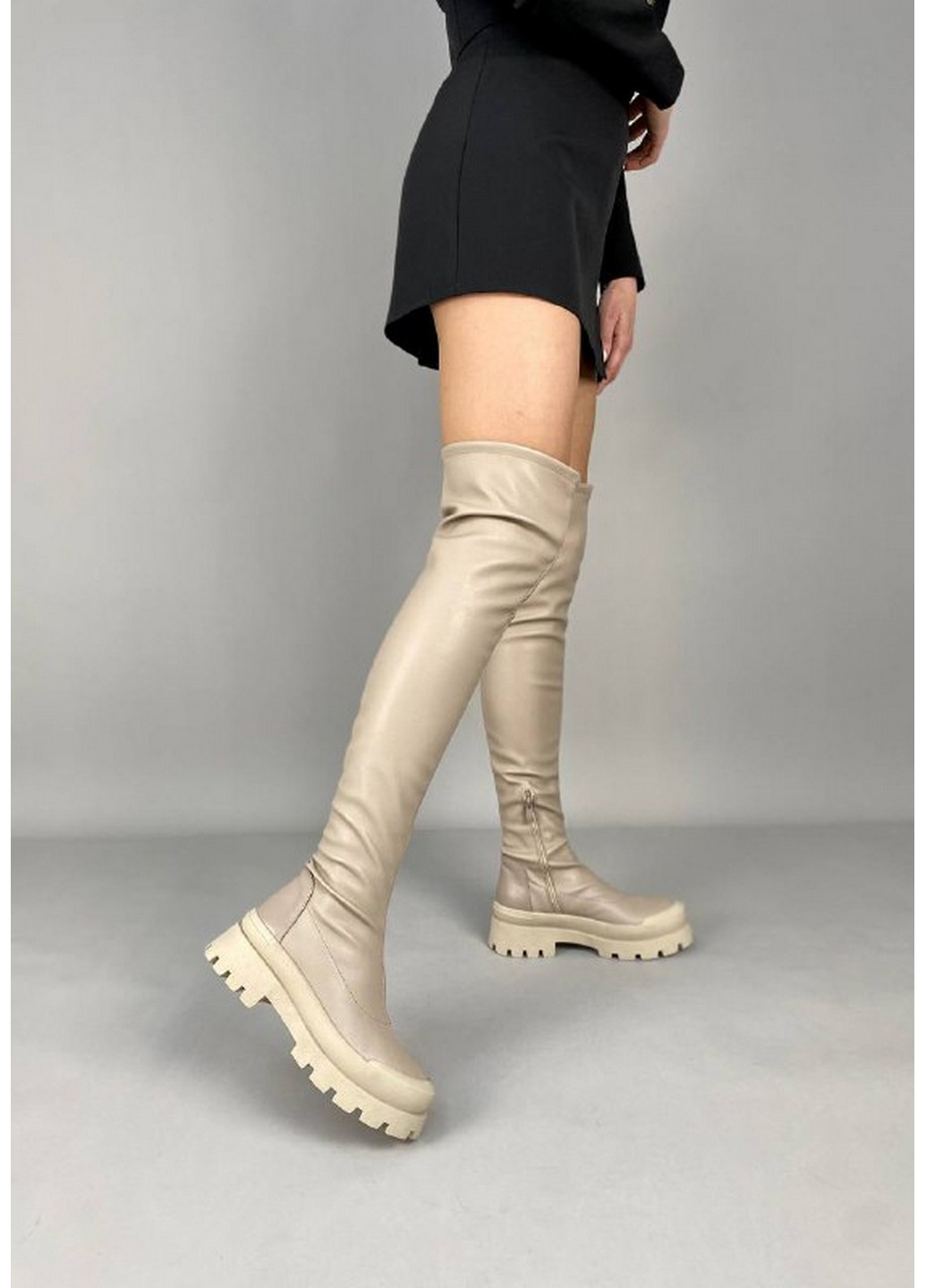 Зимние женские сапоги-чулки стрейч кожа 36 VZUTIK