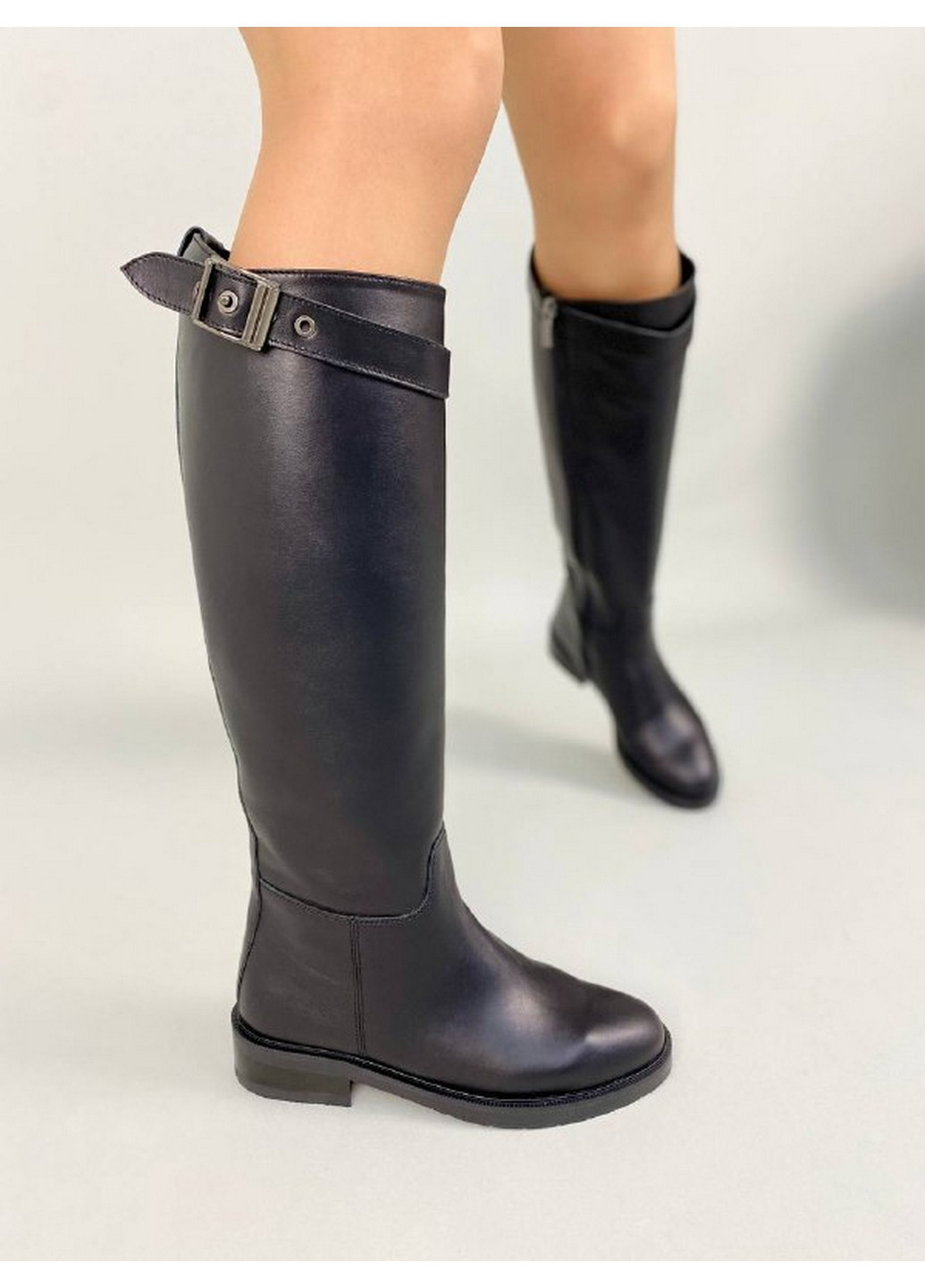 Зимние женские кожаные сапоги 36 VZUTIK