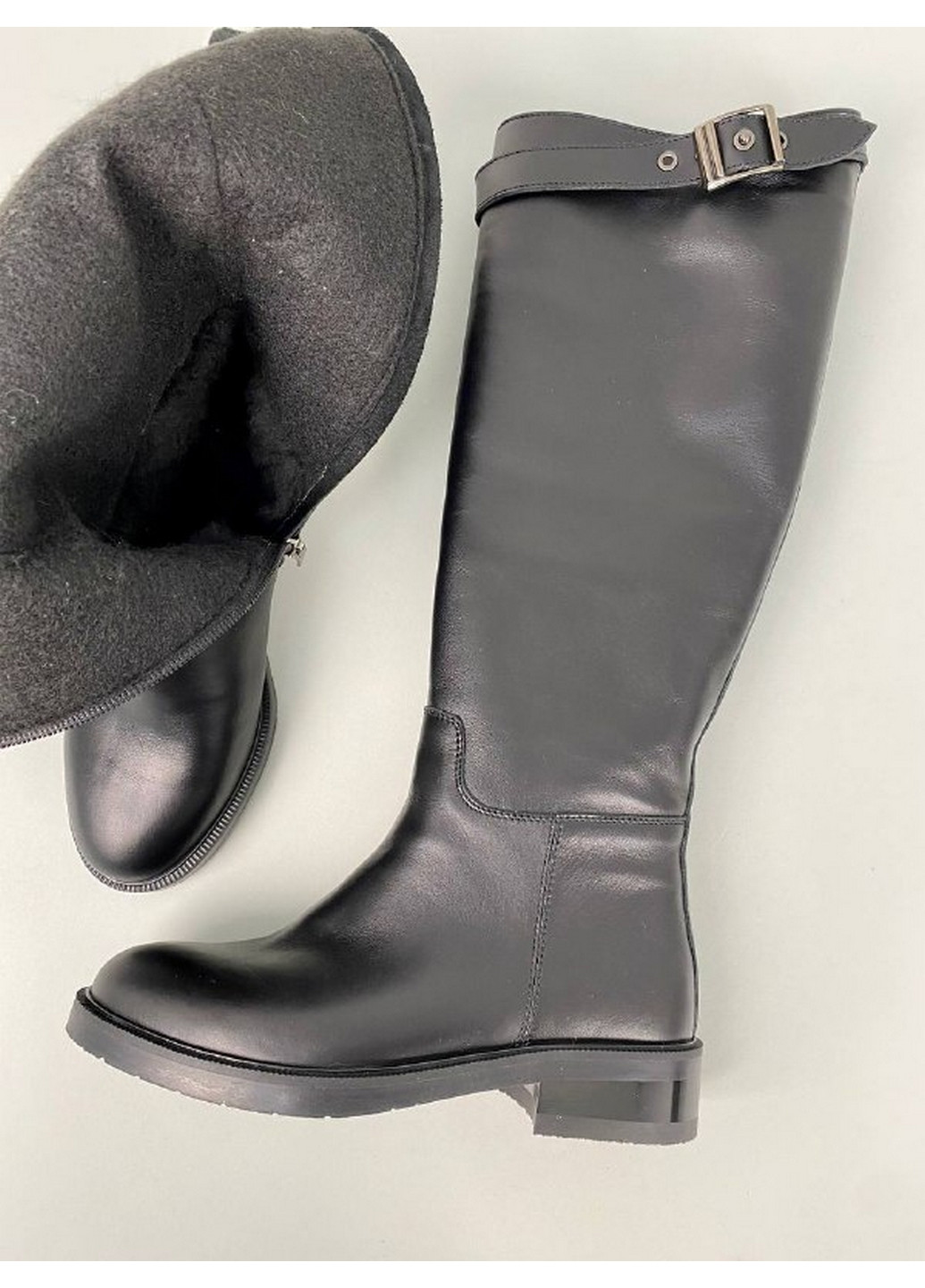 Зимние женские кожаные сапоги 36 VZUTIK