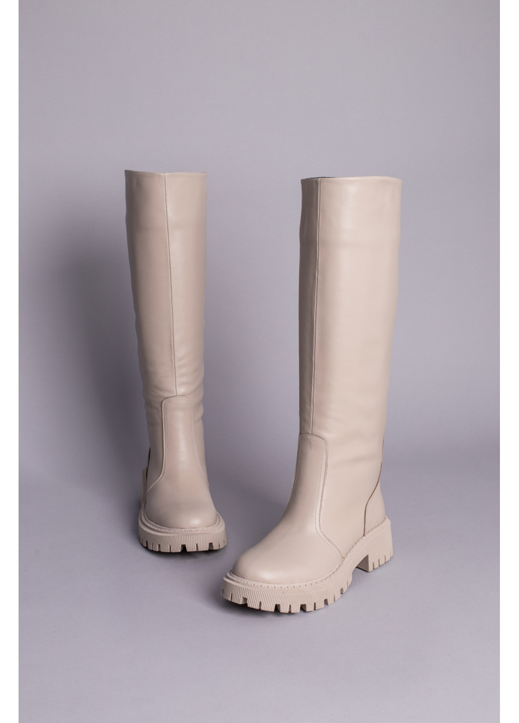 Жіночі шкіряні чоботи-труби 39 VZUTIK (262374667)