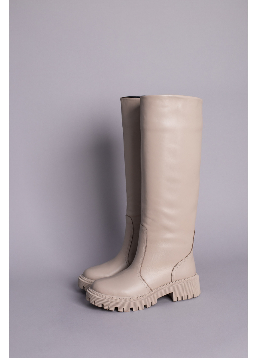 Жіночі шкіряні чоботи-труби 39 VZUTIK (262374667)