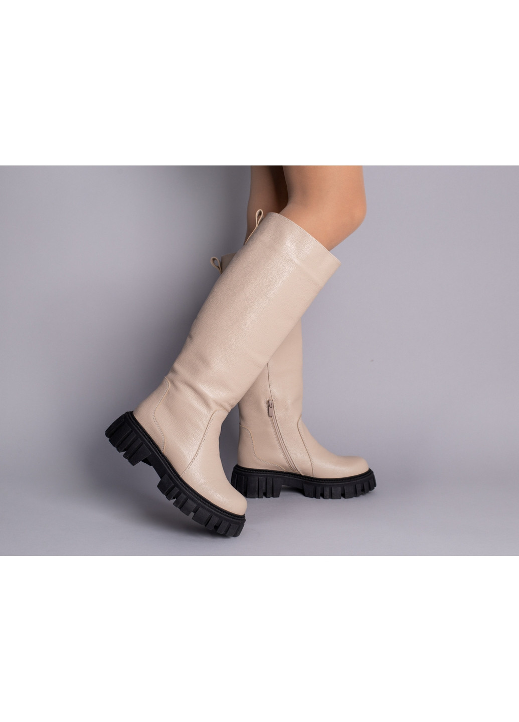 Жіночі шкіряні чоботи-труби 36 VZUTIK (262374945)