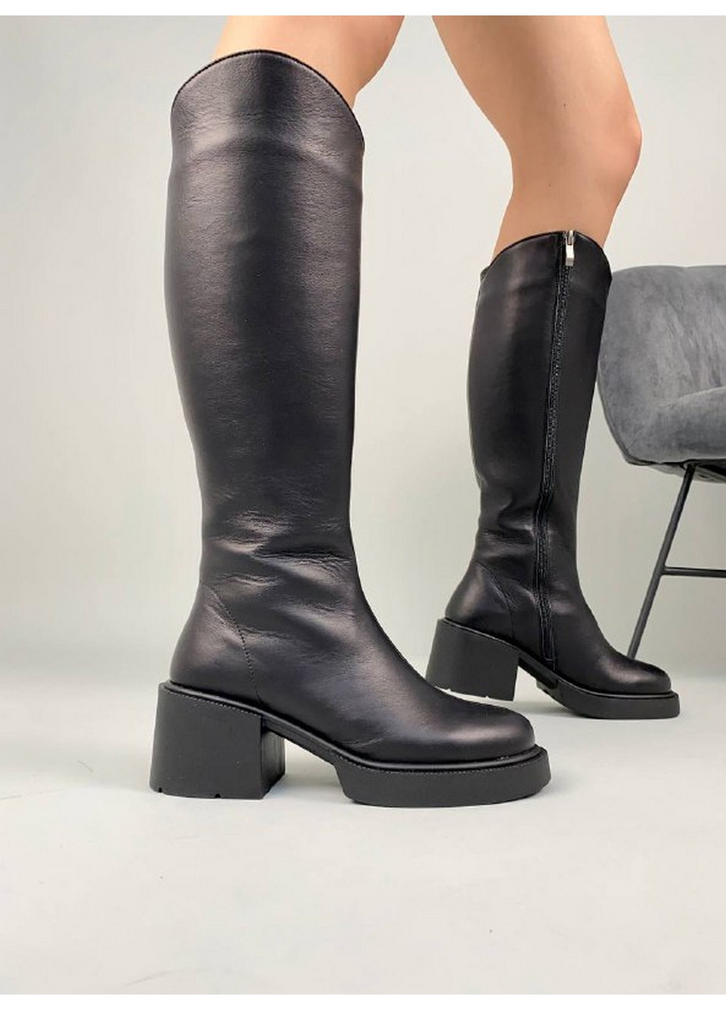 Жіночі шкіряні чоботи 39 VZUTIK (262374851)