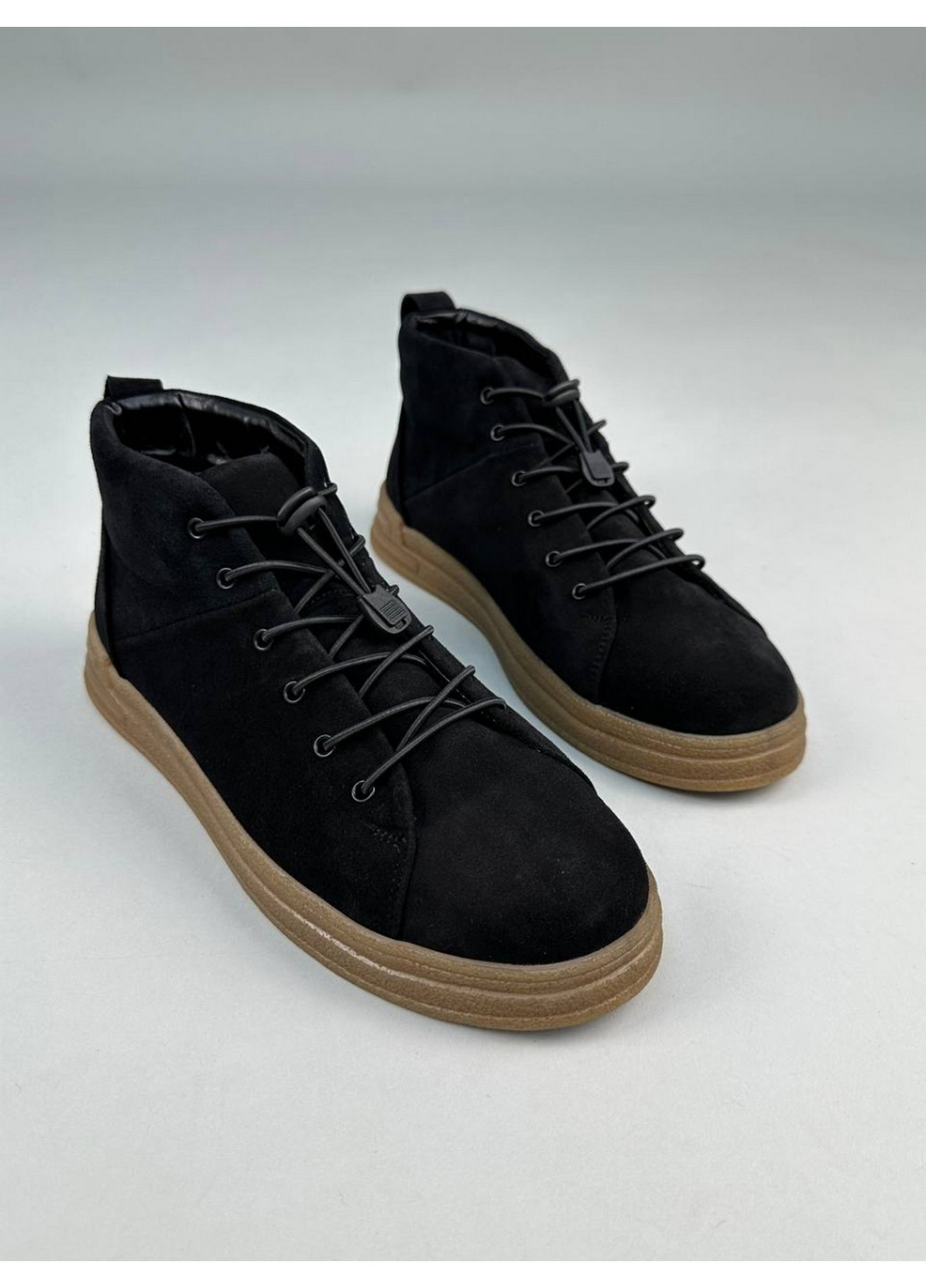 Черные осенние мужские замшевые ботинки 44 VZUTIK