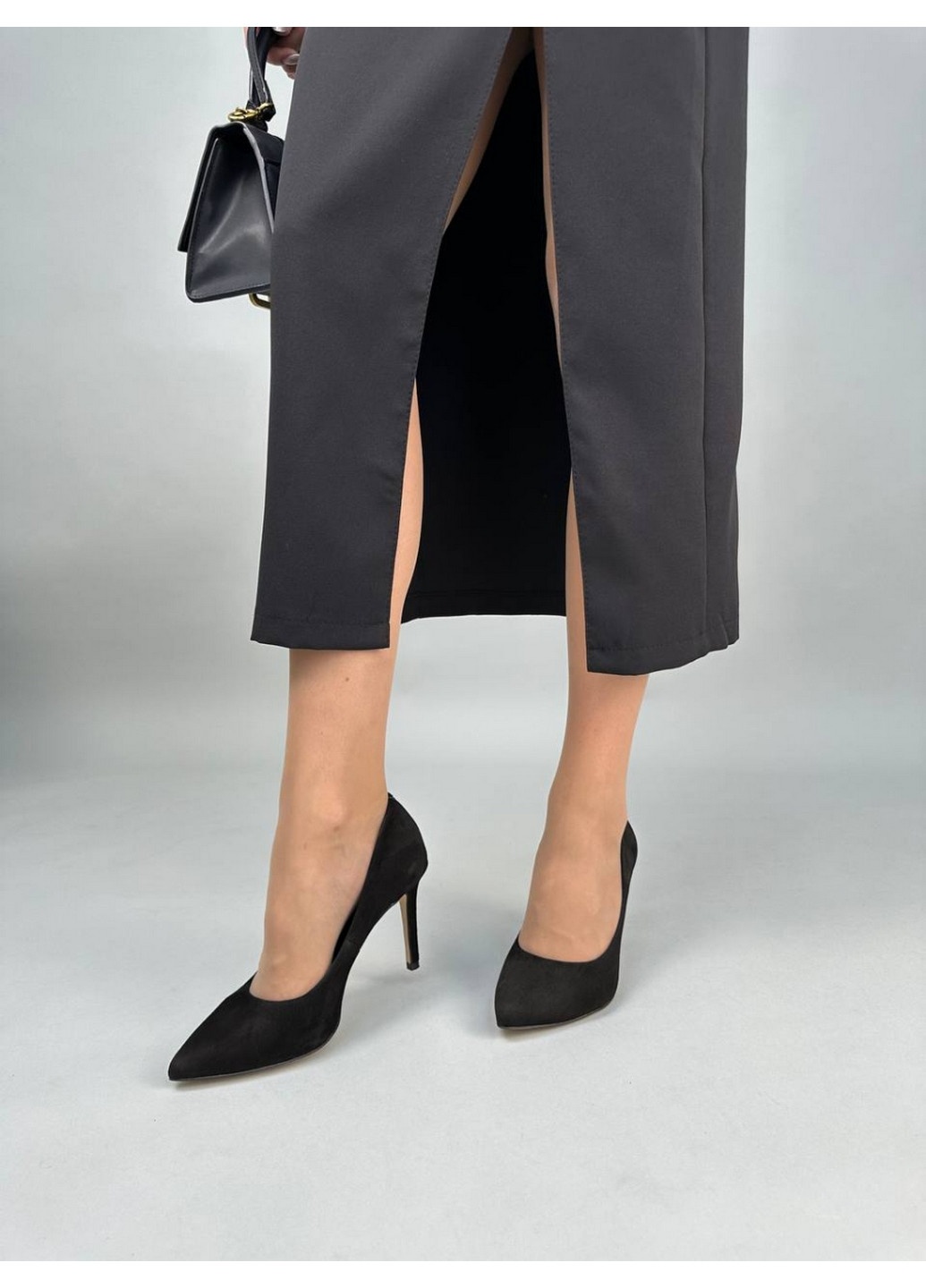 VZUTIK Жіночі велюрові човники 36 чорний з натуральний велюр, україна — демісезон (262378199)