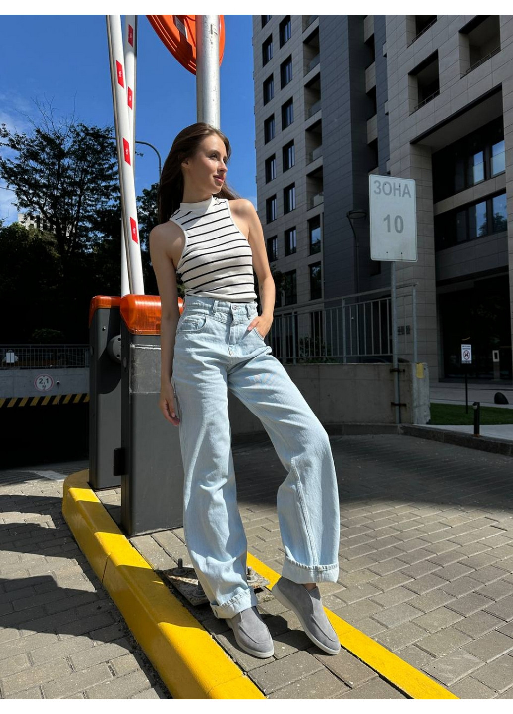 VZUTIK Жіночі замшеві лофери 36 сірий з натуральна замша, україна — демісезон (262378481)