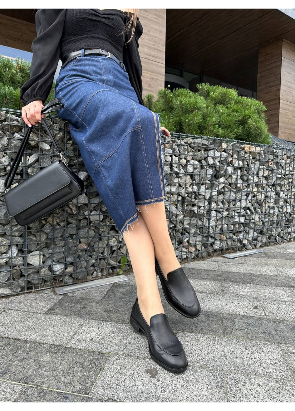 VZUTIK Женские кожаные лоферы 38 черный з натуральная кожа, украина — демисезон (262378217)