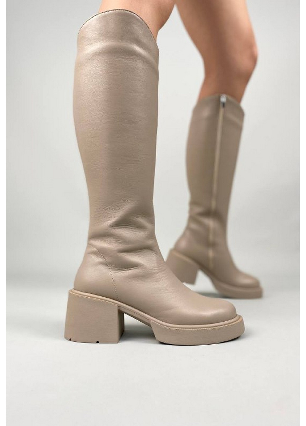 Жіночі шкіряні чоботи 40 VZUTIK (262378198)