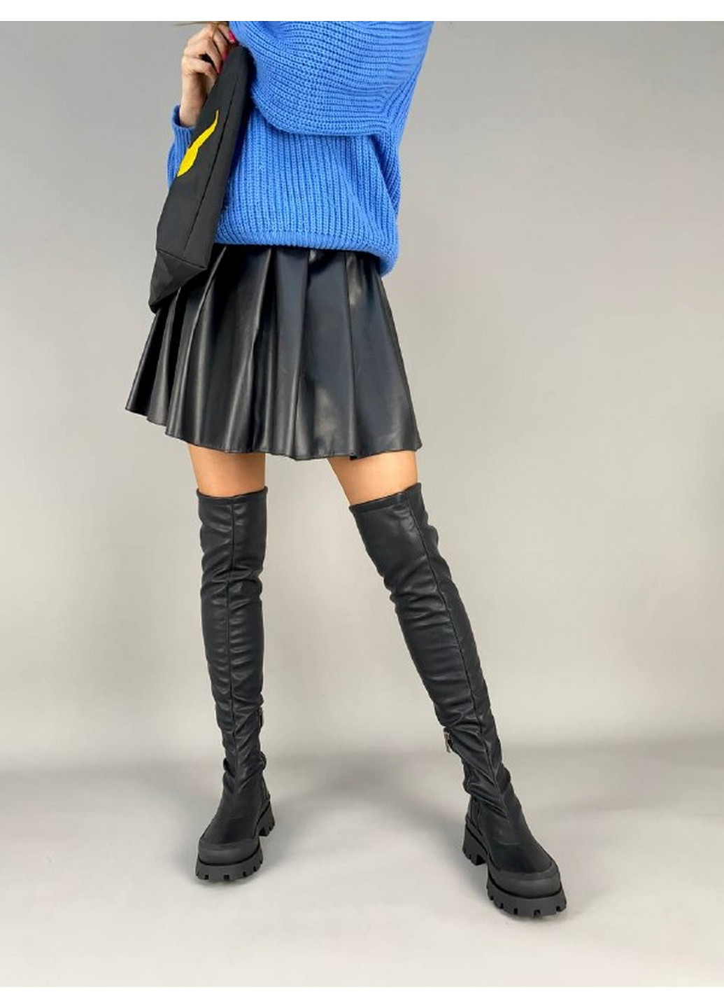 Жіночі чоботи панчохи стрейч шкіра 39 VZUTIK (262378492)