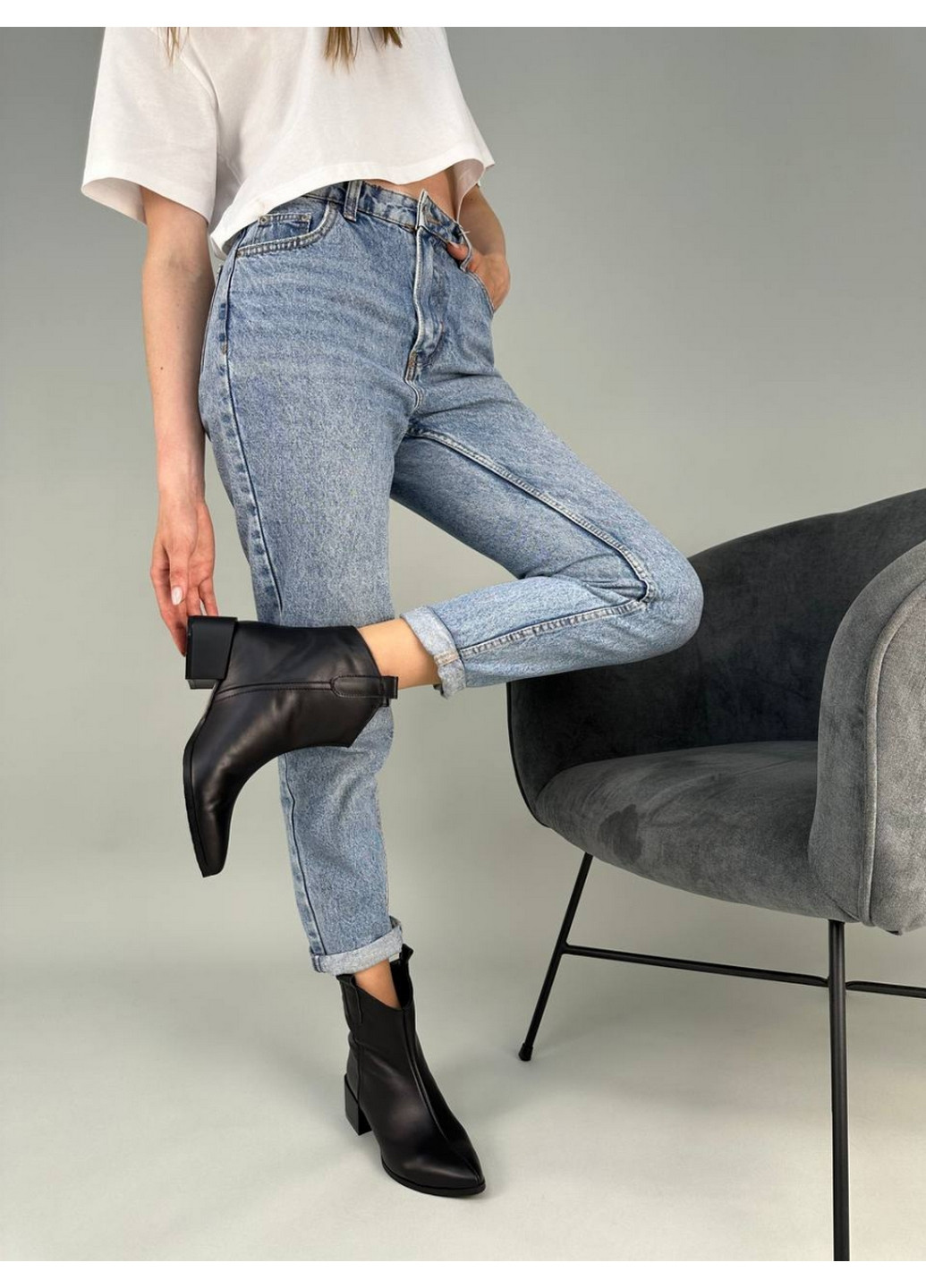 Жіночі шкіряні козаки на підборах 39 VZUTIK (262378543)