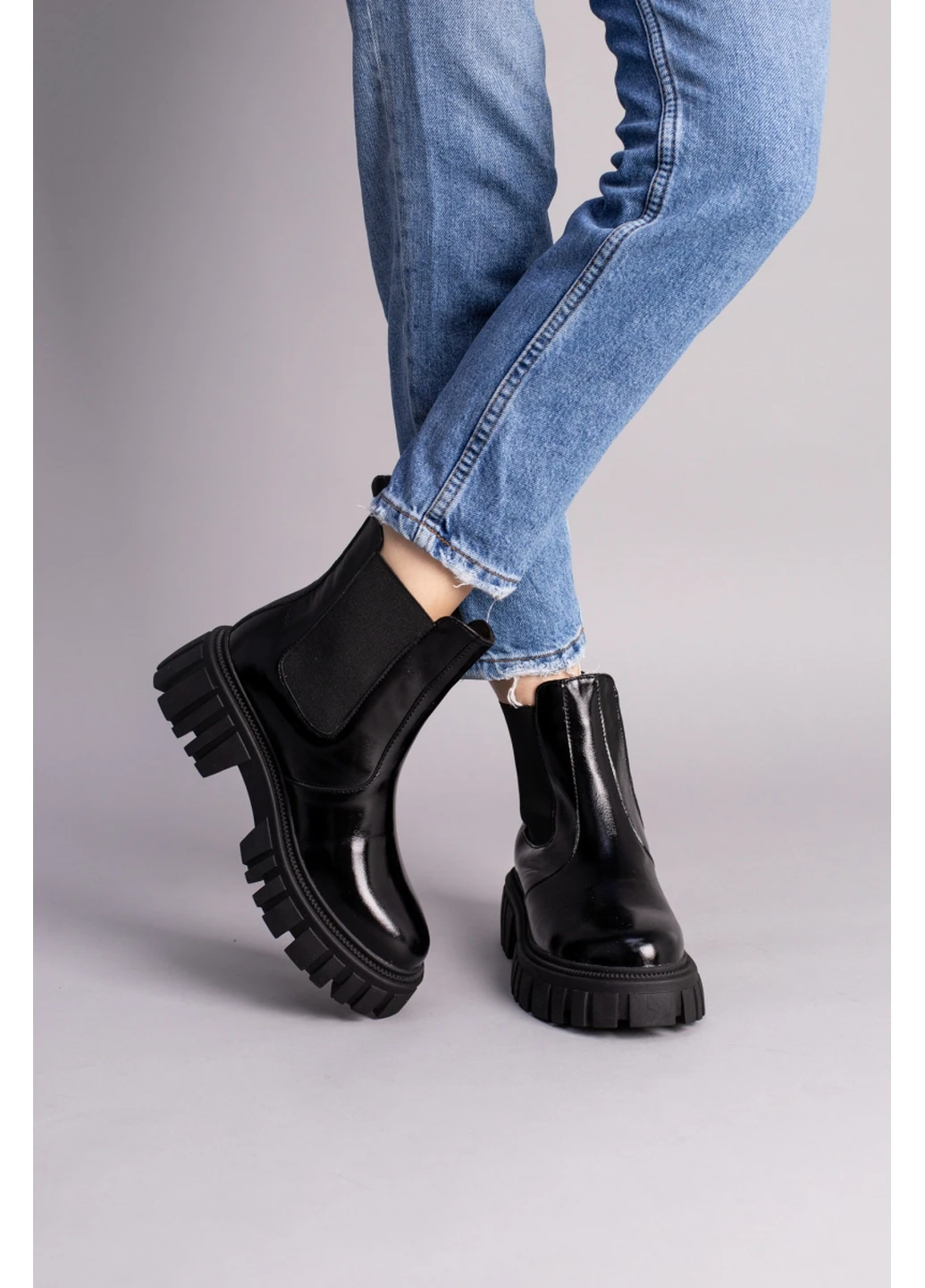 Зимние женские кожаные челси 37 VZUTIK