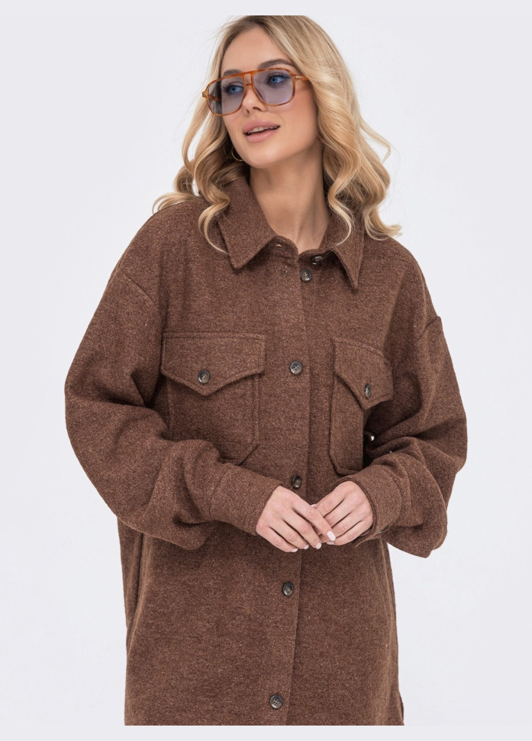 Коричневая рубашка Dressa