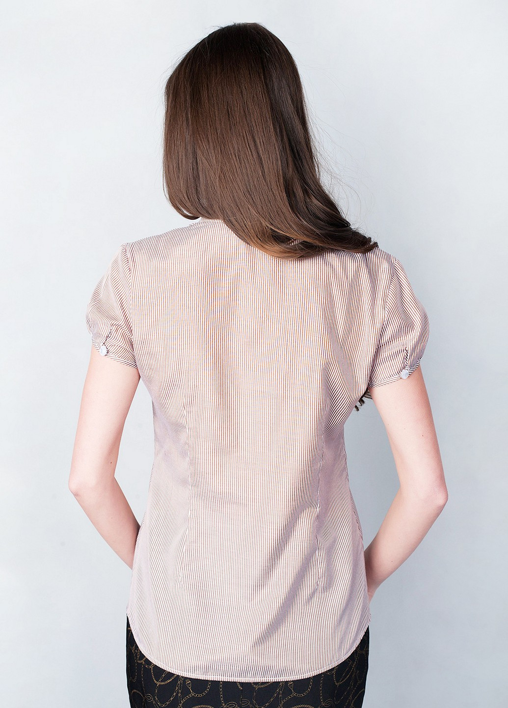 Коричневая летняя блуза Meggi