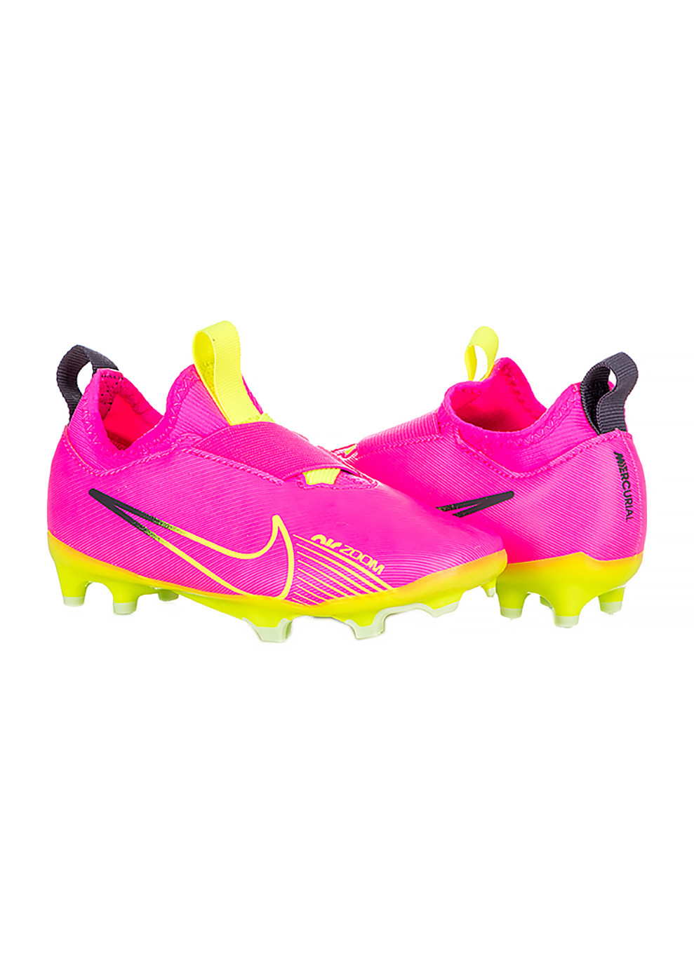 Розовые ские бутсы jr zoom vapor 15 academy fg/mg розовый Nike