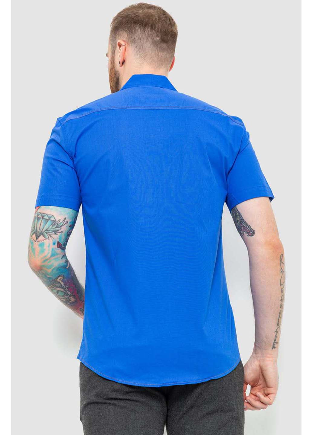 Синяя кэжуал рубашка Ager