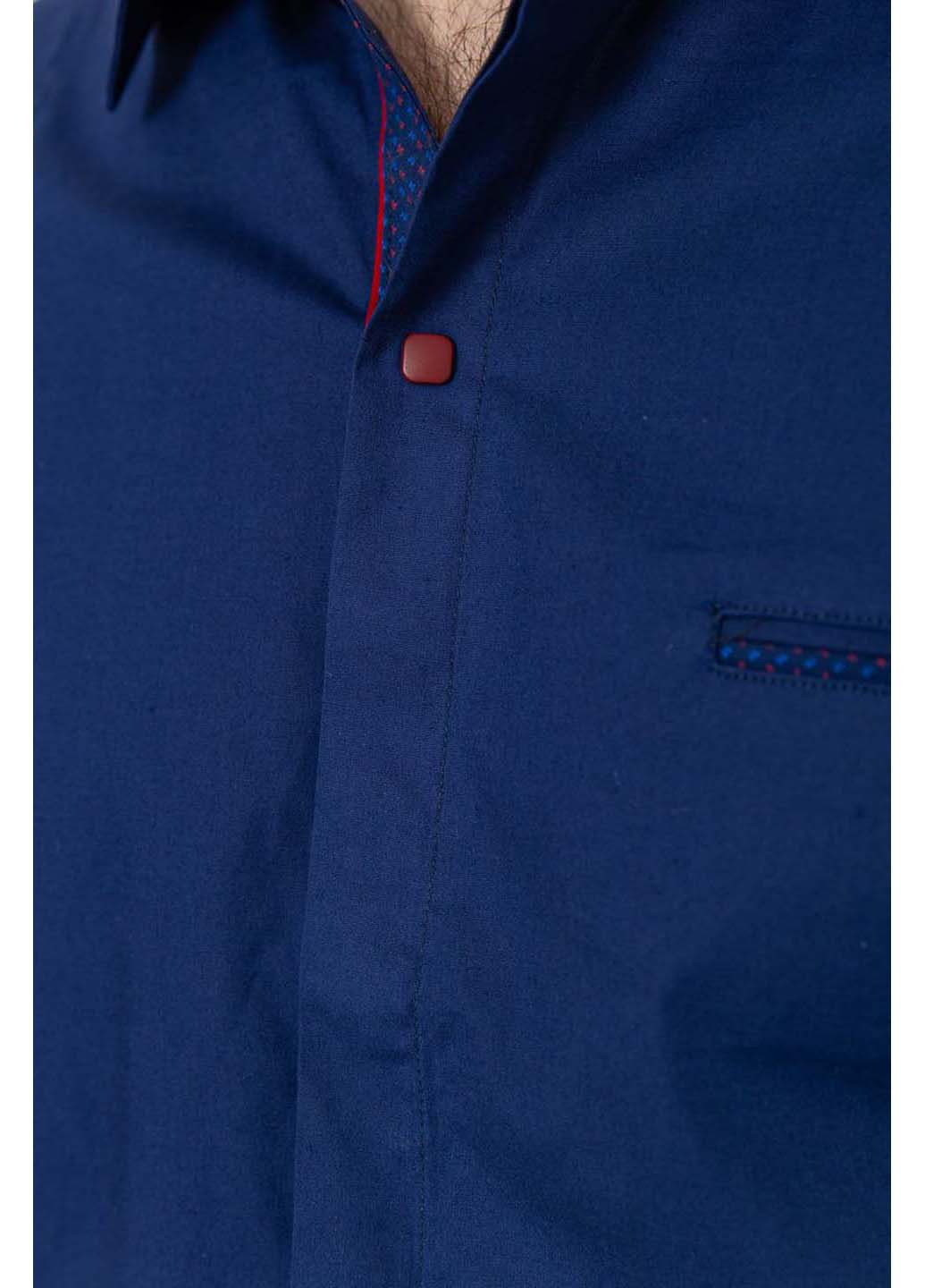 Темно-синяя кэжуал рубашка Ager